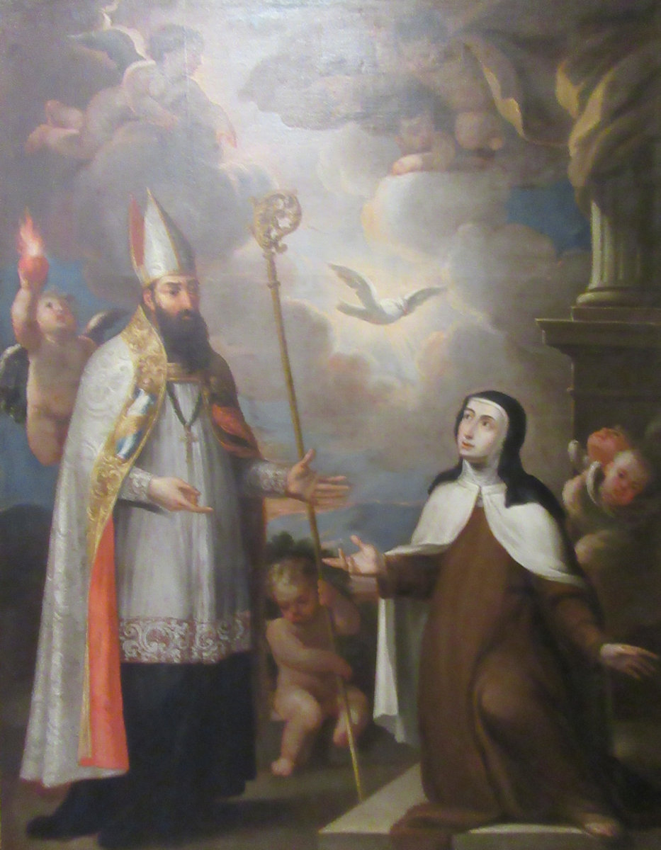 Theresa mit Augustinus, um 1680, im Museum in Alba de Tormes