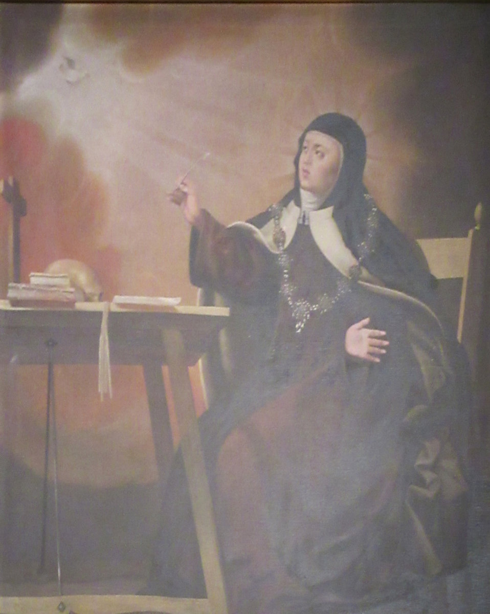 Gregorio Fernández: Vision der Theresa im Dominikanerkloster Santa Fé in Ávila, um 1635, in der Klosterkirche La Santa am Ort des Geburtshauses in Ávila