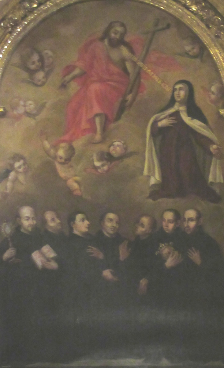 Gregorio Fernández: Theresa mit Jesuiten, um 1635, in der Geburtskapelle der der Klosterkirche La Santa am Ort des Geburtshauses in Ávila
