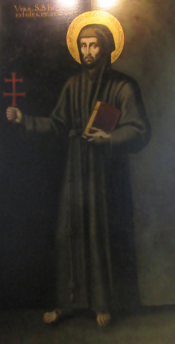 Franziskus von Assisi, Bild im Museum im Karmelitinnenkloster de la Encarnación in Ávila. Das Bild hat Theresa damals gemäß ihrer Vision anfertigen lassen.