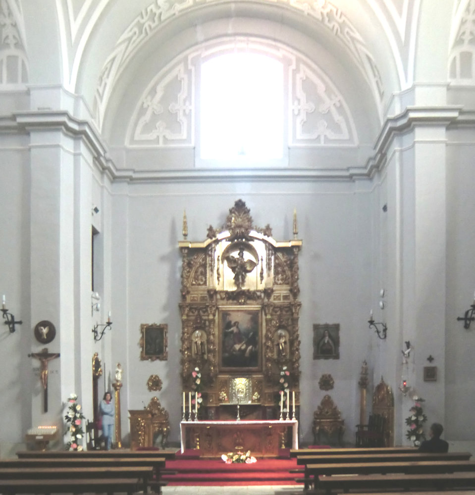 Die Kapelle in der Klosterkirche de la Encarnación in Ávila, erbaut 1628 an der Stelle, an der die ersten Offenbarung an Theresa, die „Transverberation”, erfolgte