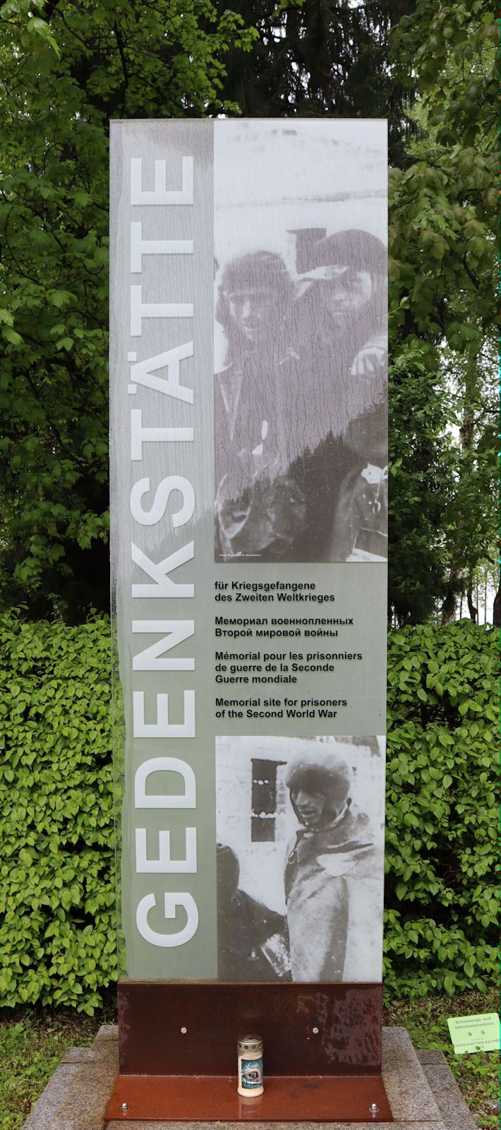 Tafel an der Gedenkstätte in St. Johann im Pongau