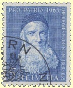 Die Schweizer Post ehrte Florentini 1965 mit einer Briefmarke