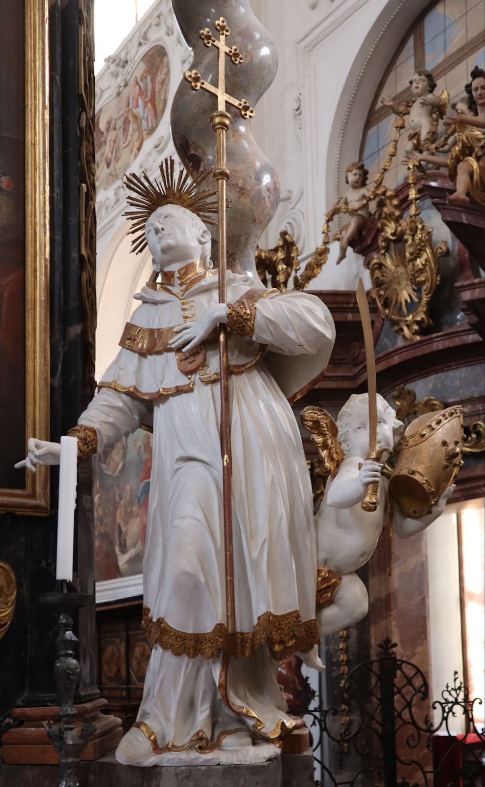 Altarstatue, um 1740, in der Kirche des ehemaligen Klosters Neuzelle bei Eisenhüttenstadt