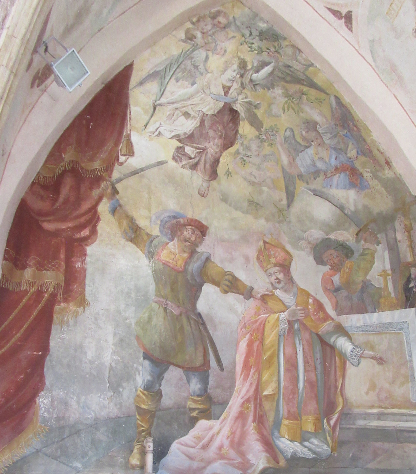 Fresko in der Filialkirche St. Adolari nahe St. Ulrich am Pillersee in Tirol