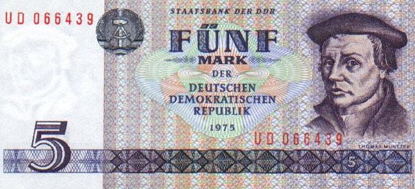 5-Mark-Schein der DDR, 1975