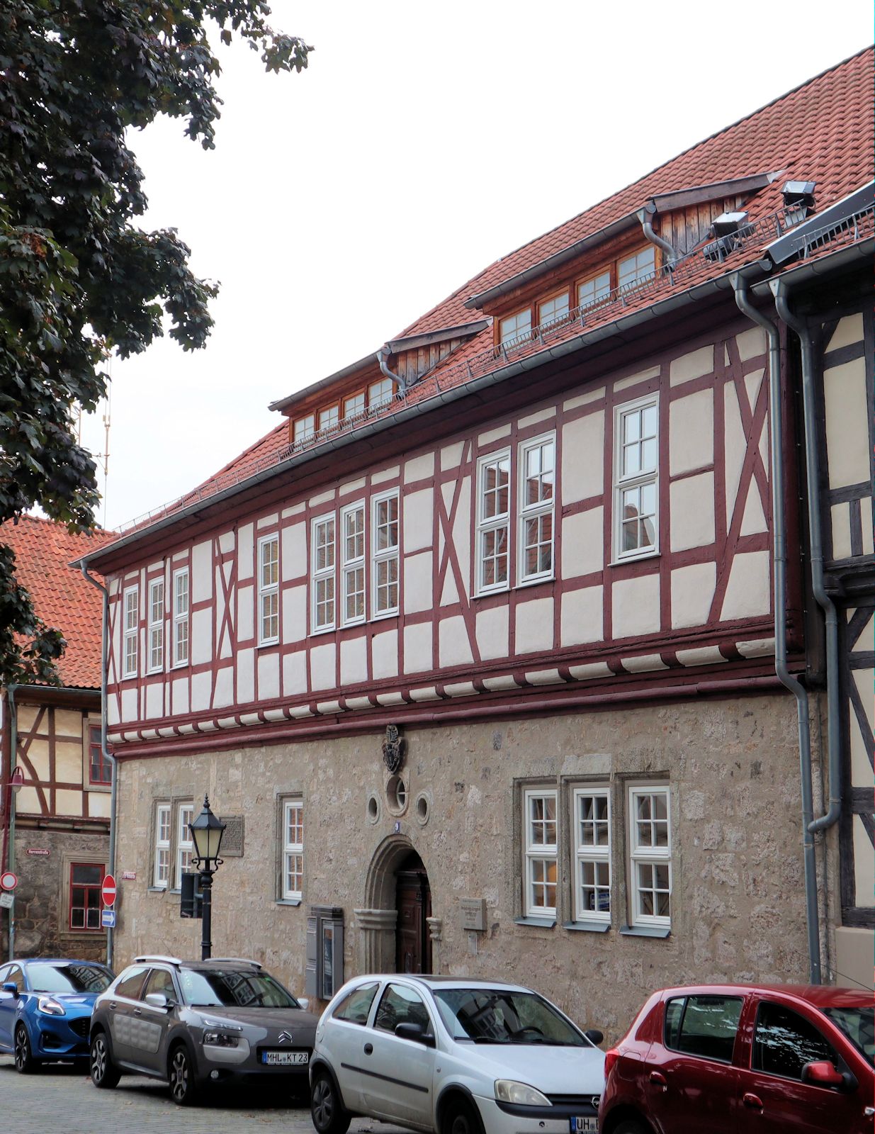 Müntzers Wohnhaus gegenüber der Marienkirche in Mühlhausen