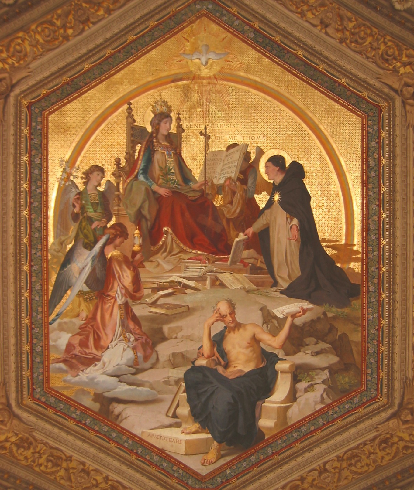 Gemälde: Thomas' inspiriertes Schreiben, Vatikanische Museen in Rom