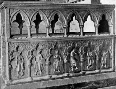 Thomas' Grab in der Kathedrale in Hereford