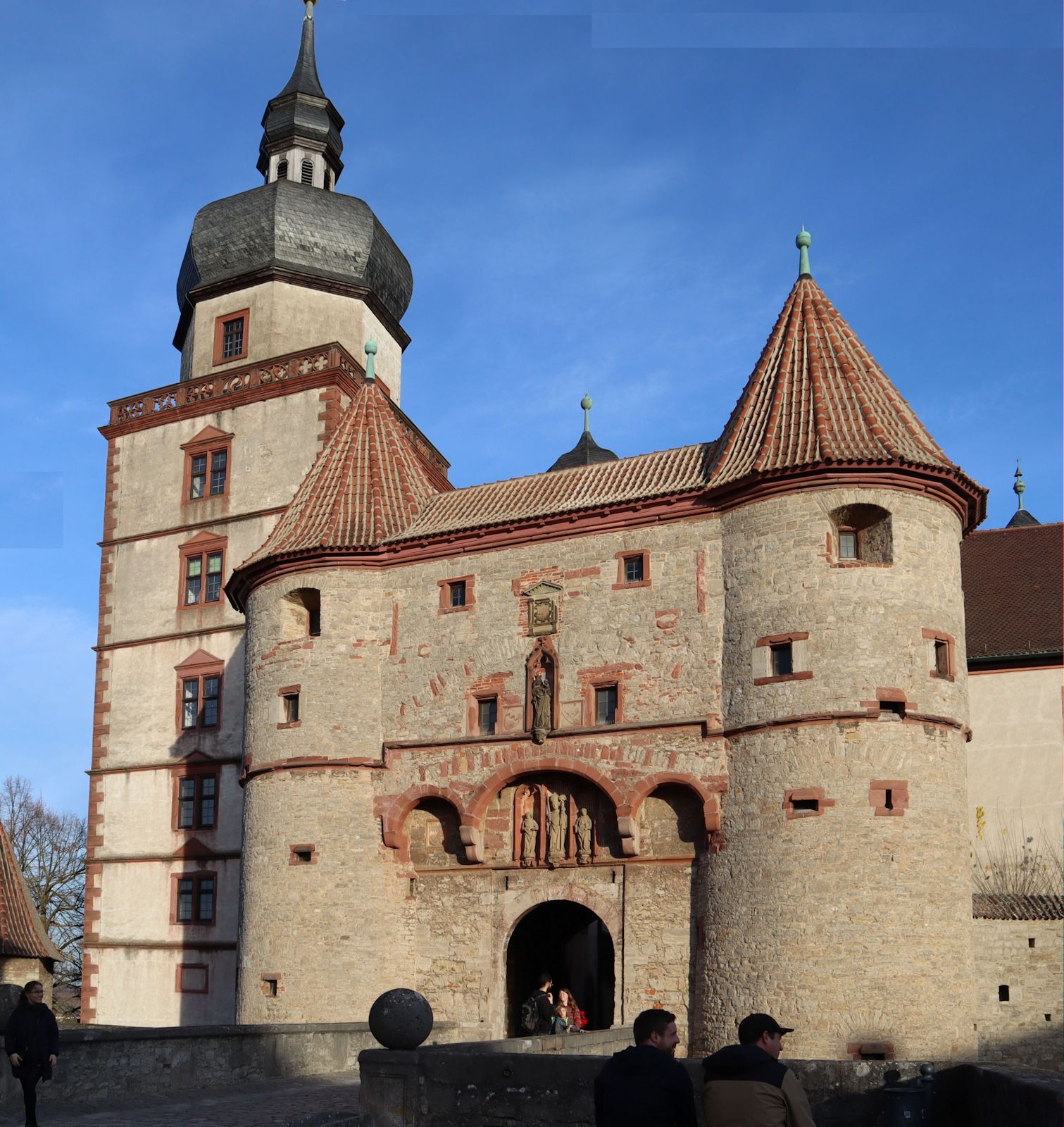 Inneres Tor der Festung Marienberg in Würzburg