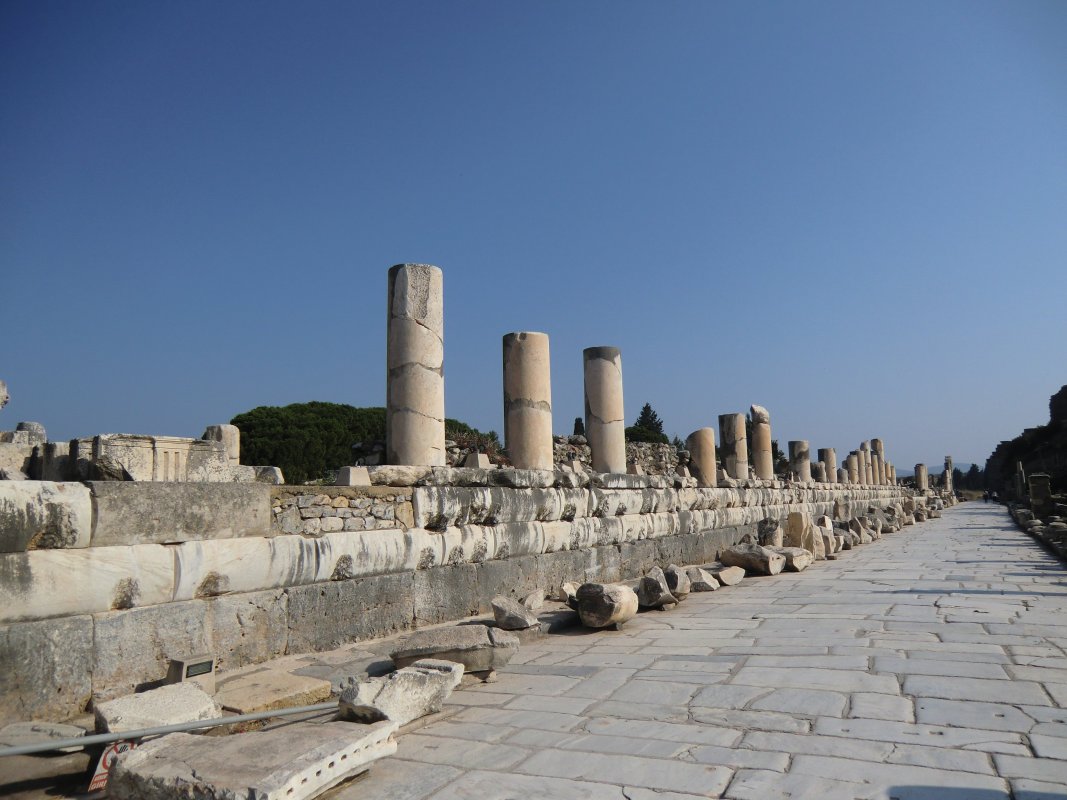 Die Marmorstraße in Ephesus