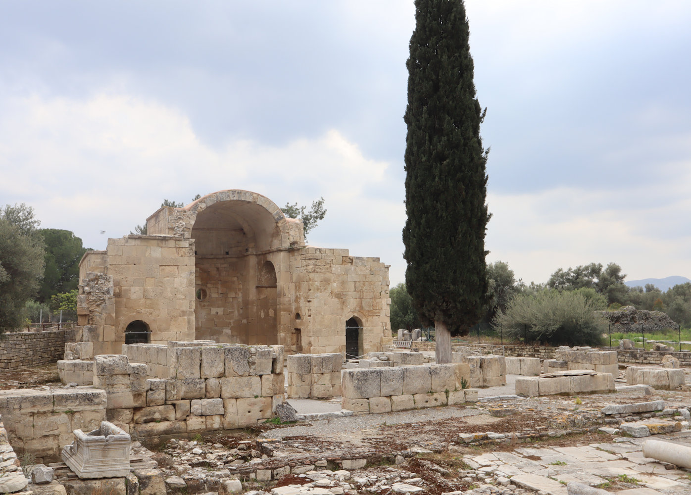 Reste der „Titus-Basilika” in Gortyna, die im Kern aber erst aus dem 6. Jahrhundert stammt