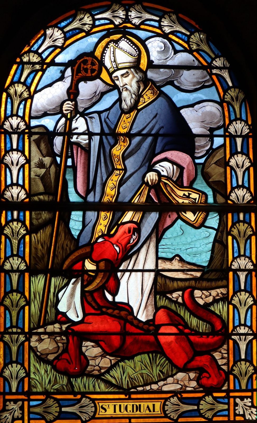 Glasfenster in der Pfarrkirche in Lézardrieux bei Saint-Brieuc