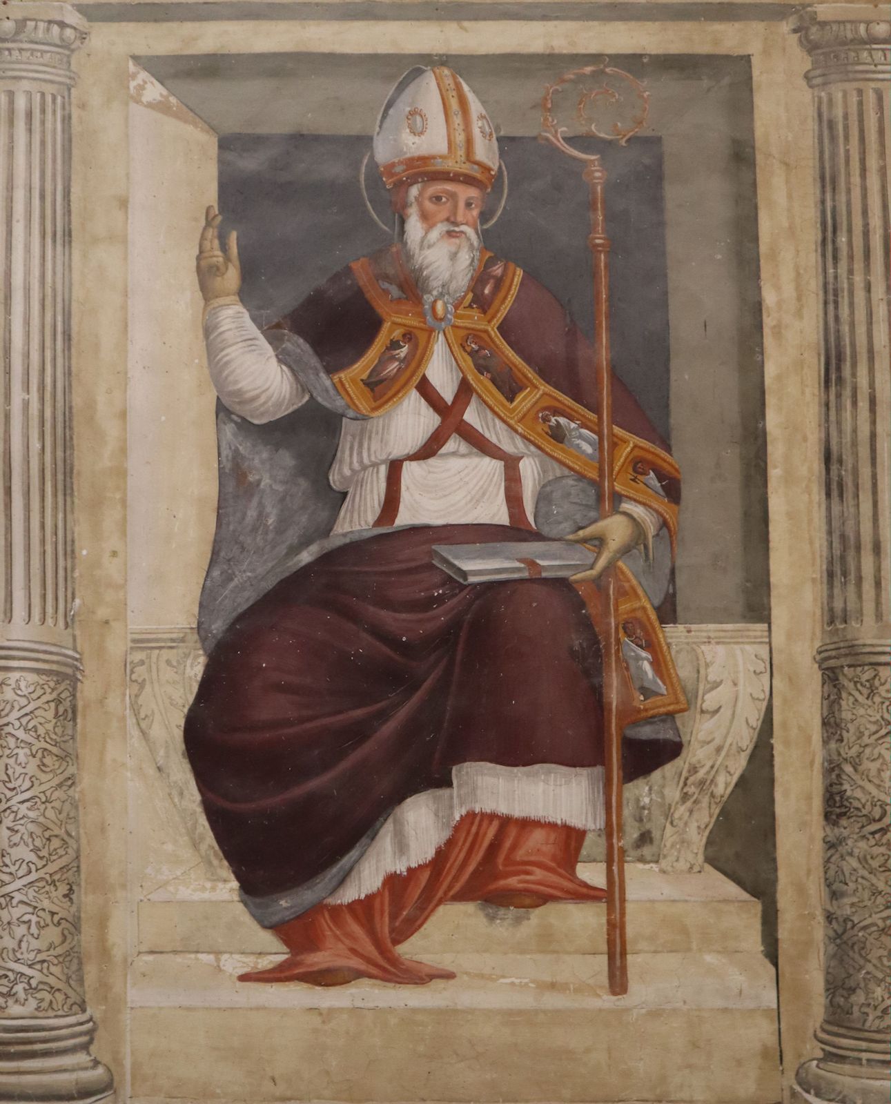 Pier Costanzo Ricci: Fresko, 1556, in der Kirche Madonna delle Lacrime in Trevi