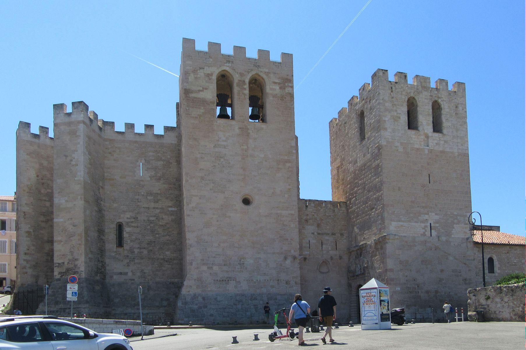 Wehrhaft: die Kirche des ehemaligen Klosters Saint-Victor in Marseille