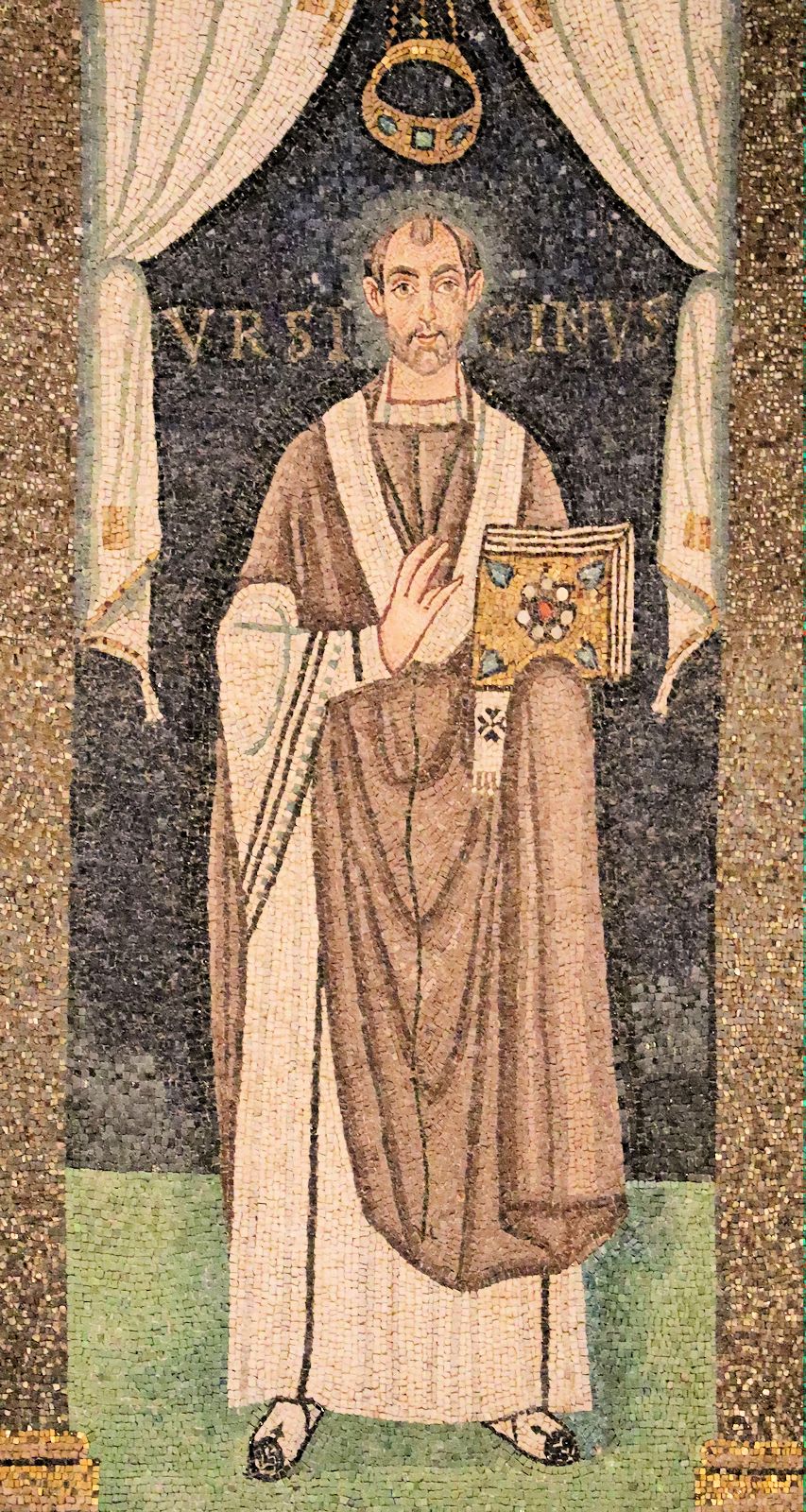 Mosaik, 6. Jahrhundert, in der Basilika Sant'Apollinare in Classe bei Ravenna