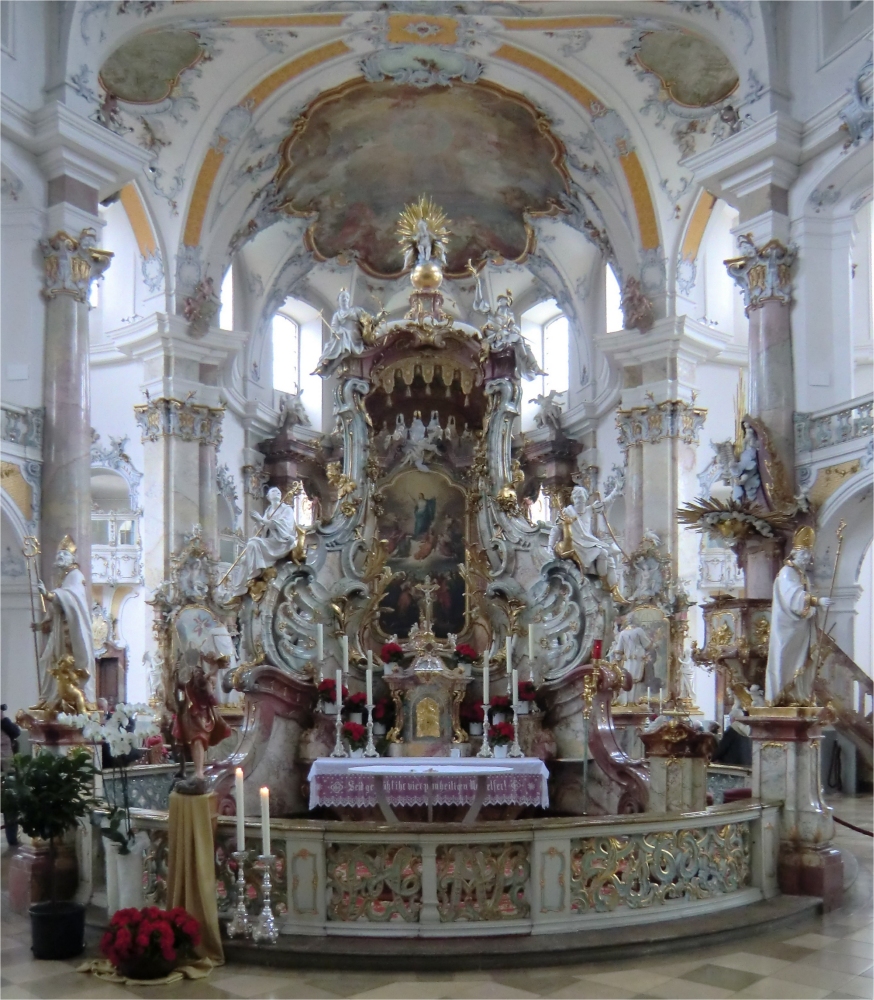 Nothelferaltar in der Wallfahrtskirche Vierzehnheiligen