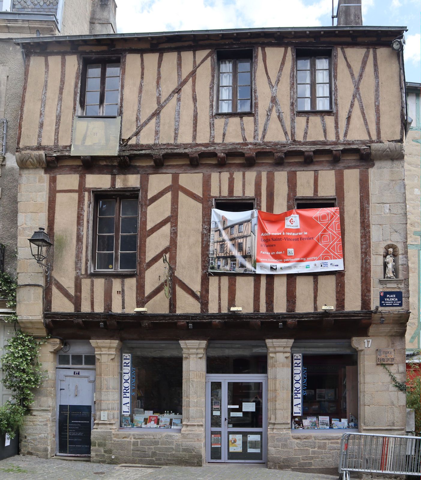 Vinzenz' Sterbehaus in Vannes