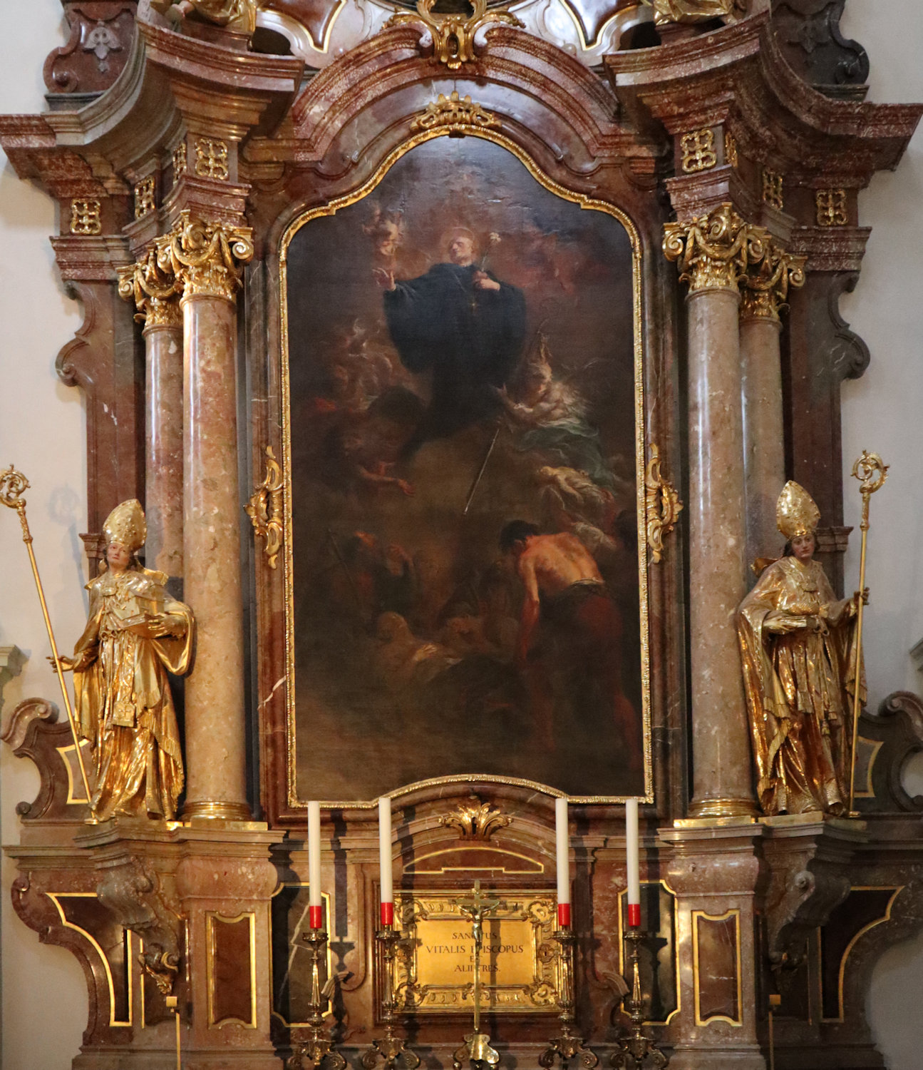 Vitalisaltar in der Kirche des Klosters St. Peter in Salzburg