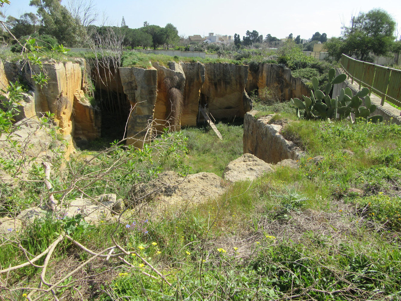 Ausgrabungsgelände der alten Nekropole von Mazara