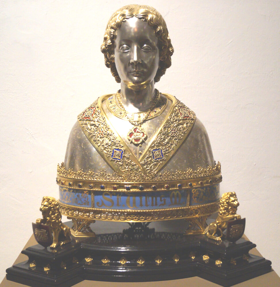 Reliquiar, 1895, in der Schatzkammer des Münsters in Mönchengladbach