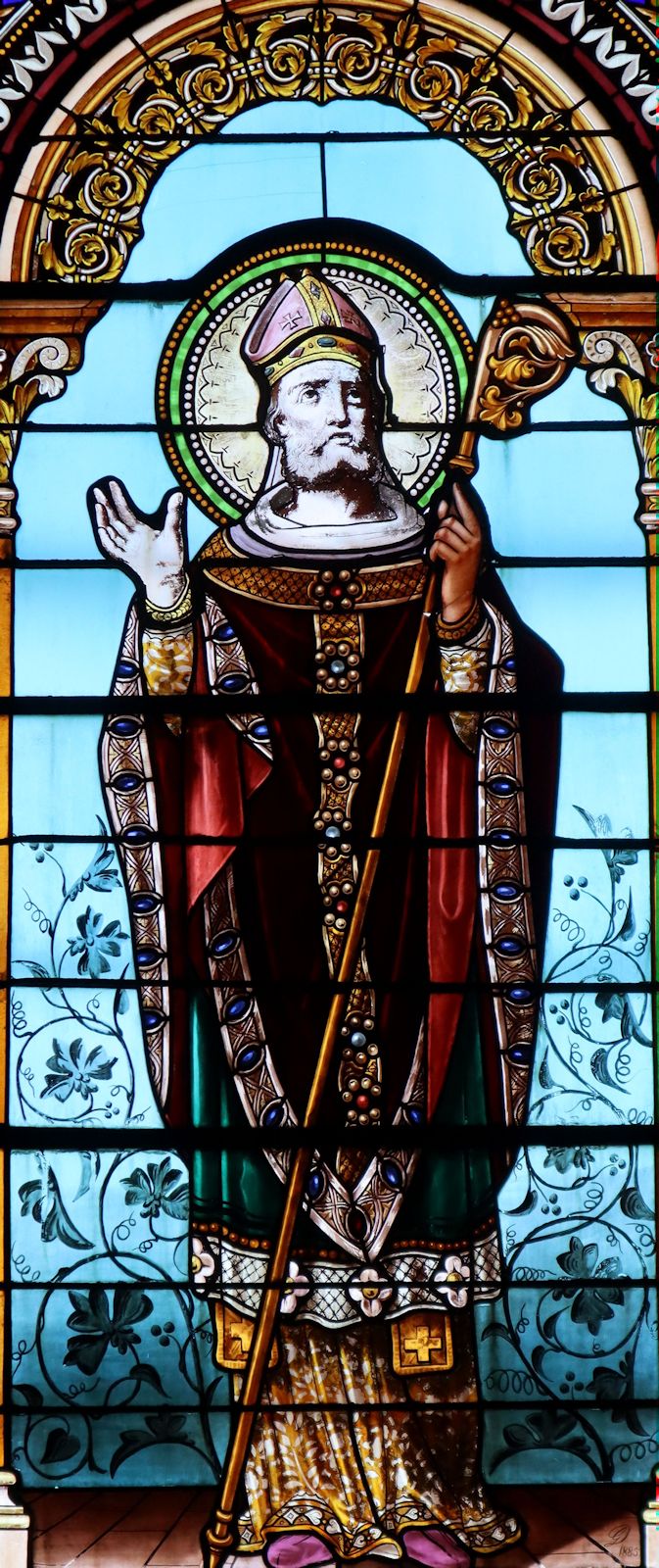 Glasfenster in der Kirche Saint-Vivien in Saintes
