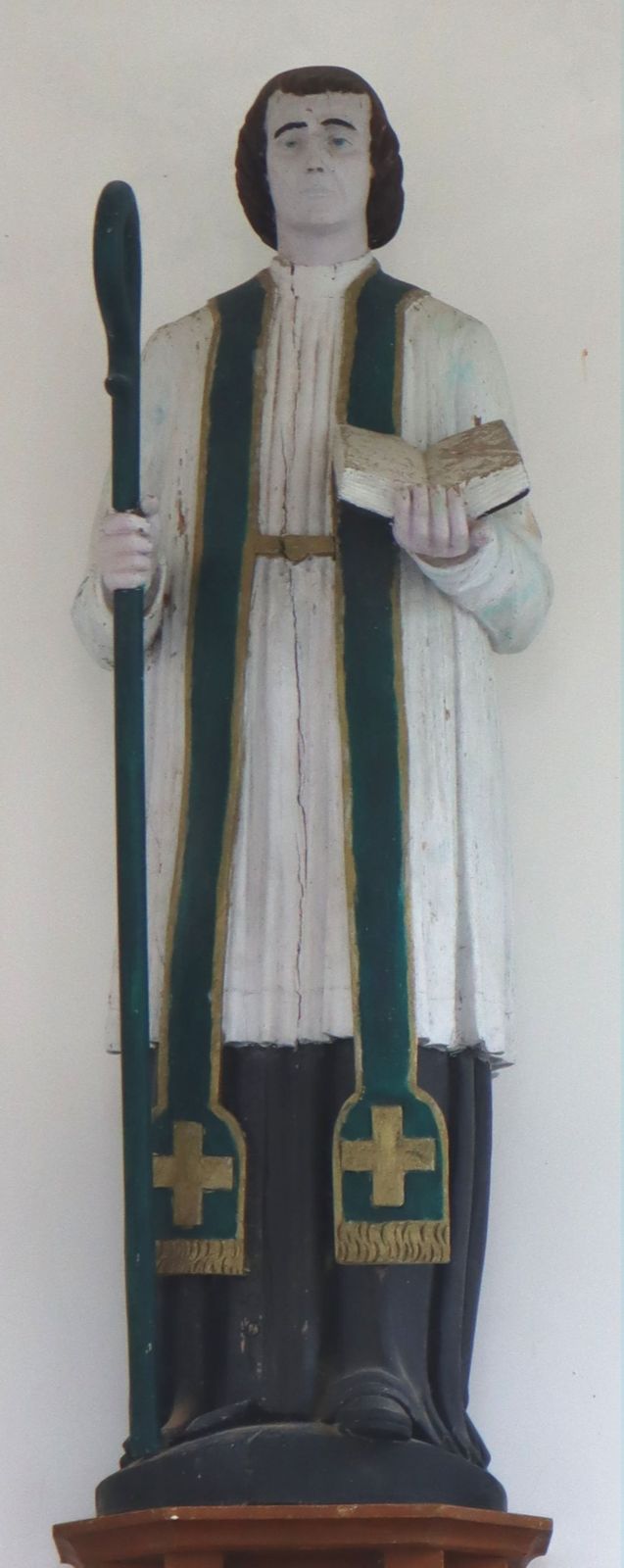 Statue in der Kapelle Saint-Gautier bei Andainville