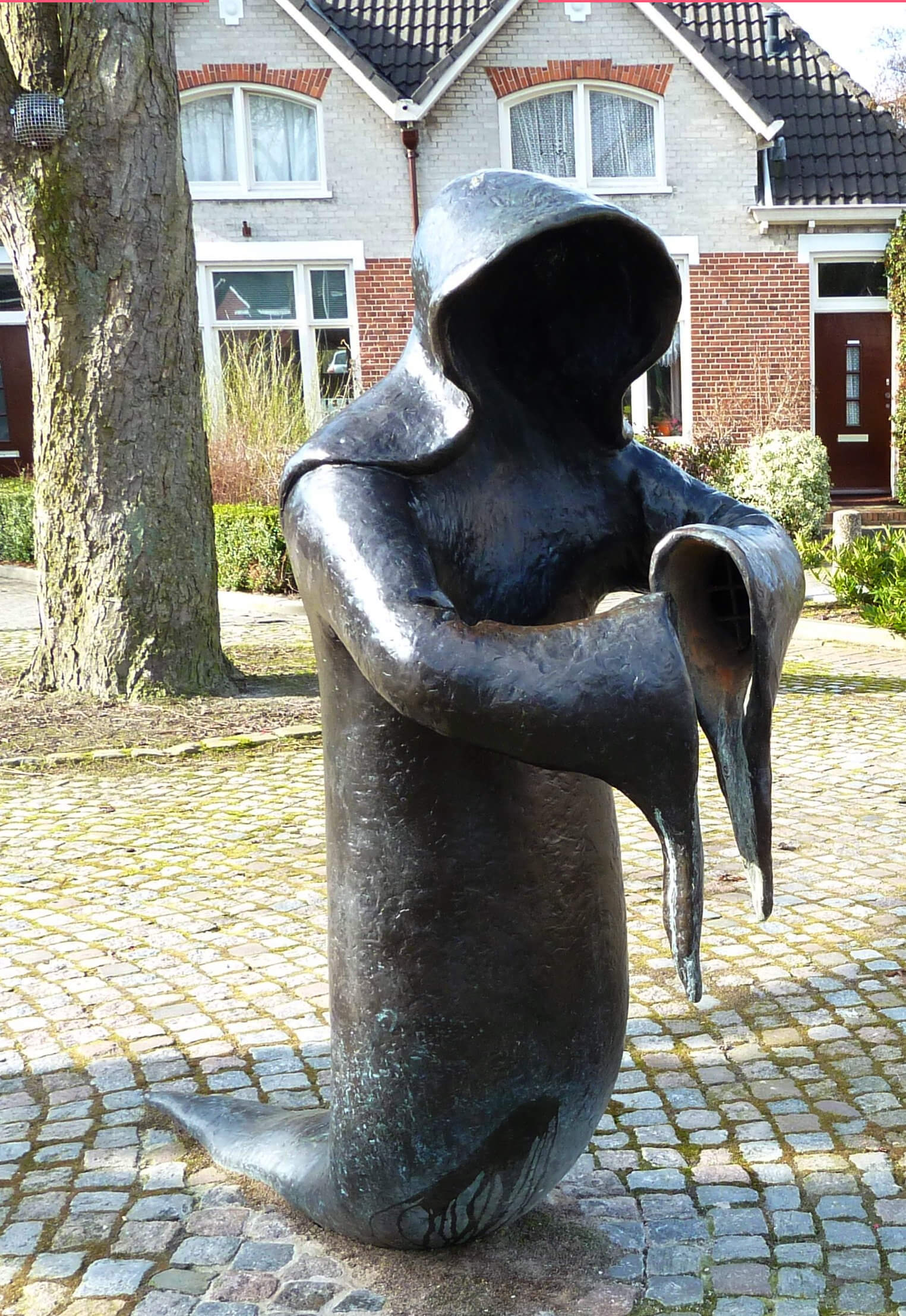 Iris Le Rütte: Waltfrid-Statue in Bedum, 1999