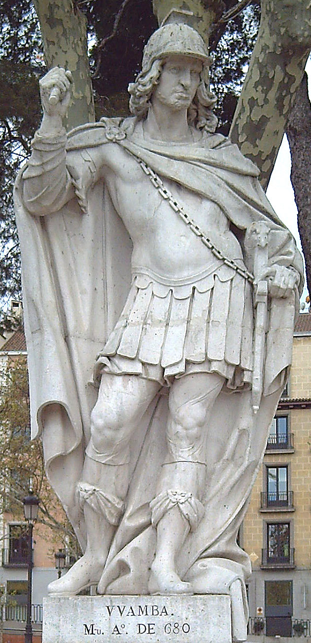 Alejandro Carnicero, um 1752: Statue vor dem Königspalast in Madrid