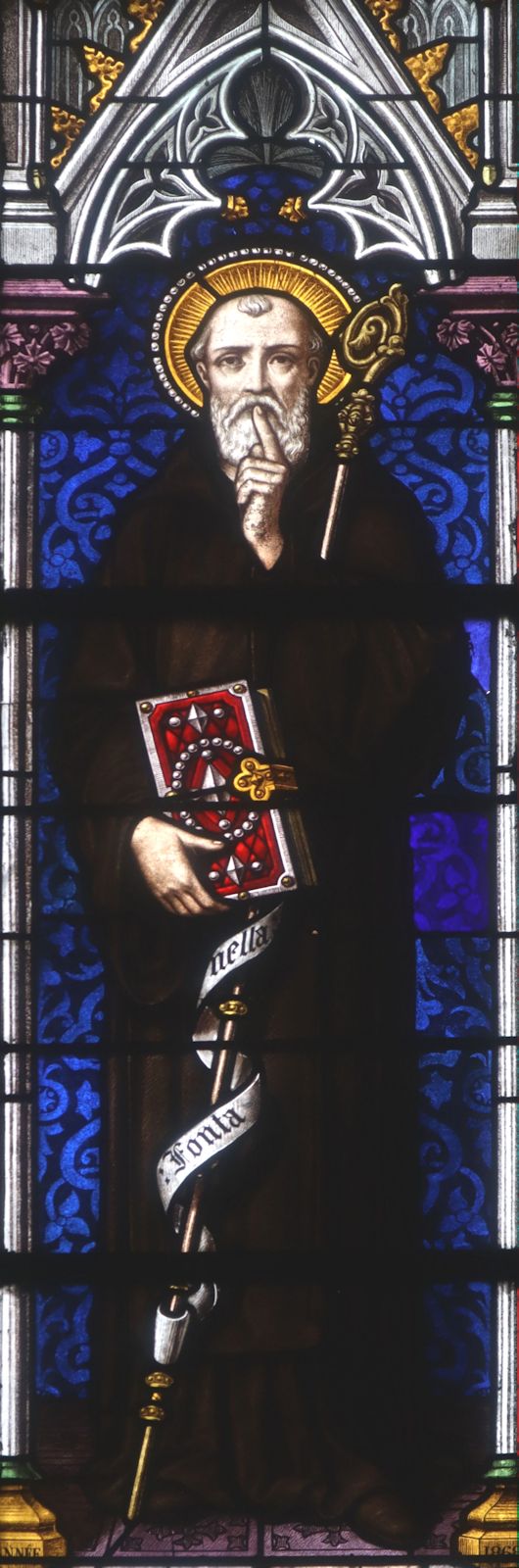 Glasfenster in der Pfarrkirche in Saint-Wandrille-Rançon