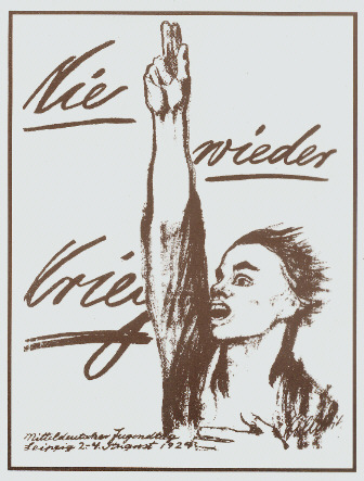 Plakat von Käthe Kollwitz zum Weltfriedenstag 1924