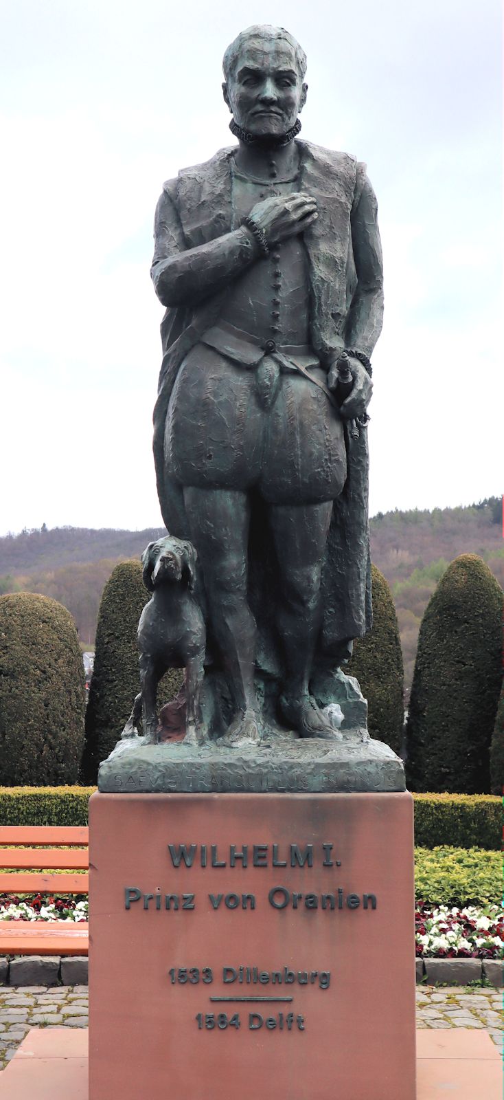 Denkmal am Wilhelmsturm an der Stelle des ehemaligen Schlosses in Dillenburg