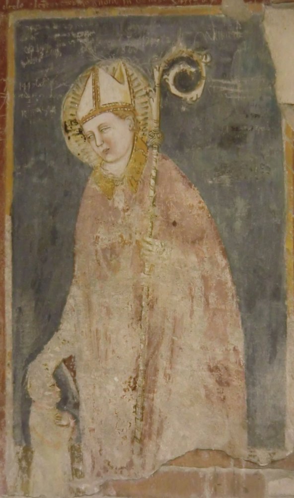 Zeno, Fresko in der Basilika S. Zeno Maggiore in Verona, 13./14. Jahrhundert
