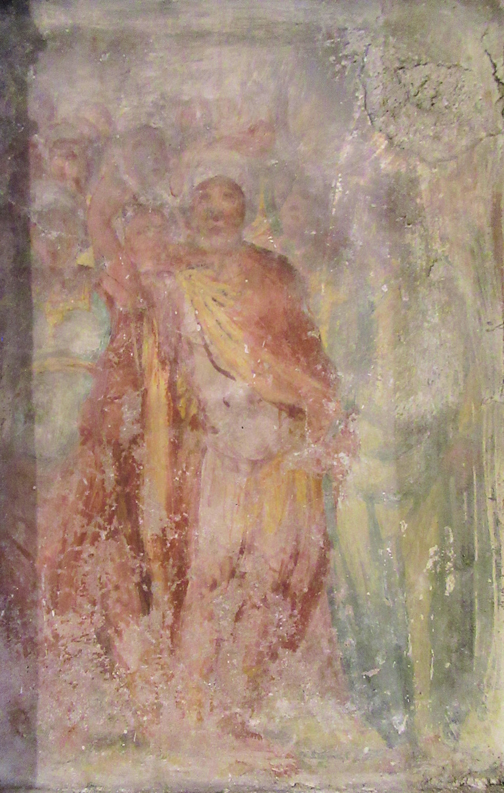 Fresko in der Unterkirche San Paolo alle Tre Fontane in Rom