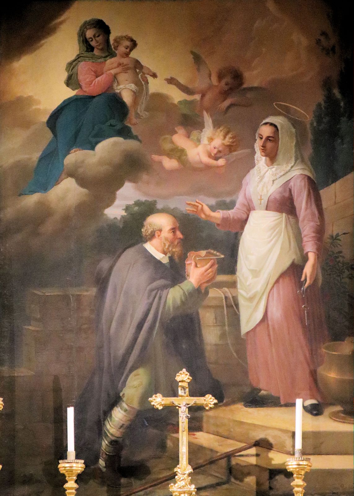 Andrea Vinaj: Altarbild, 1858, in der Kathedrale in Cuneo