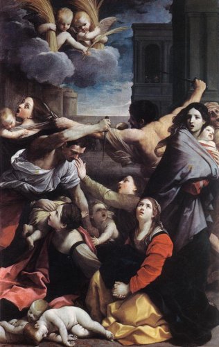 Guido Reni: Das Massacker an den unschuldigen Kindern, 1611, in der Pinacoteca Nazionale in Bologna